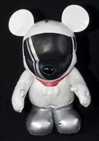 Disney MONORAIL DRIVER Mickey Mouse Vinylmation Series 1 Red 10.5" Plush RA